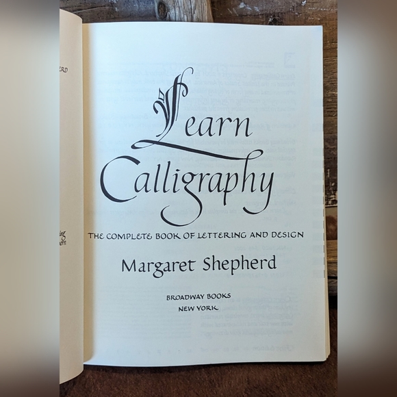 2001 Learn Calligraphy The Complete Book - Picture 2 of 14